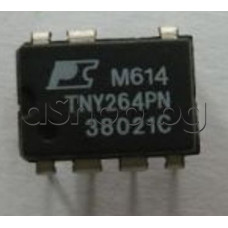 IC,Tiny Switch-II,low power off-line switcher.85-265VAC/6-9.5W,230VAC/10-15W,8/7-DIP,TNY264PN