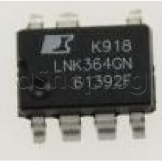IC,Lower comp.LinkSwitch-TN off-line switcher,85-265VAC/120-170mA,132kHz,5.5W,7/8-MDIP/SOP,Power Integrations LNK364GN