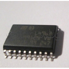 IC,1.5A switching regulator,1-out.±2% 1.5A,5.1 to 36V out voltage,20-MDIP/SOIC,L4963 ST Microelectronic