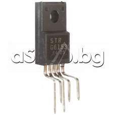 IC ,TV,SMPS Controller 100kHz ,TO-220/5F ,SanKen STRG6153
