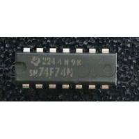 TTL-IC,Dual D-Type Flip-Flop,14-DIP,SN74F74PC Texas Instruments/ON Semiconductor