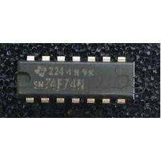 TTL-IC,Dual D-Type Flip-Flop,14-DIP,SN74F74PC Texas Instruments/ON Semiconductor