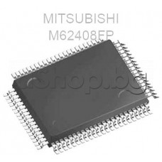 IC ,Audio Processor,EQ/Volume,80-QFP/24x16,Mitsubishi  M62408FP for Panasonic SU-CH40