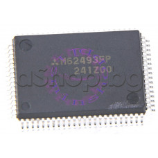 IC ,Audio Processor,Suround,80-QFP/24x16 ,Mitsubishi M62493FP