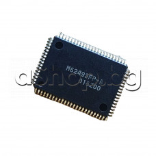 IC, Audio Processor,Suround, 80-QFP/24x16 ,Mitsubishi M62493FP-A