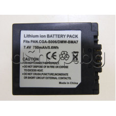 Лит.йонна батерия 7.4V/750-800mAh,5.9Wh  за цифров фотоапарат,Panasonic/DMC-FZ7