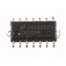 Quad,Serie 124,±16V,0...70°C,14-MDIP,,XM24AS/LM324M,National Semiconductor