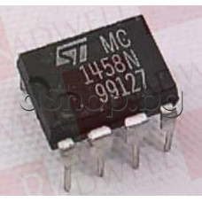 OP-IC ,Dual,Serie 158,±18,0.5V/uS,8-DIP ,SGS Semiconductor Ltd MC1458N