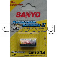 3V/1300mAh,литиева фото батерия,d17x33.5mm,Sanyo