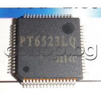 IC ,VFD driver-controller,LCD Driver ic Which CAN Drive up to 156 Segments,64-LQFP (10x10mm),Princeton Technology PT6523 LQ