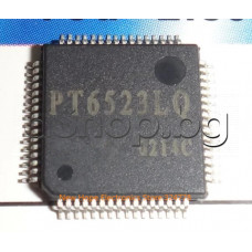 IC ,VFD driver-controller,LCD Driver ic Which CAN Drive up to 156 Segments,64-LQFP (10x10mm),Princeton Technology PT6523 LQ