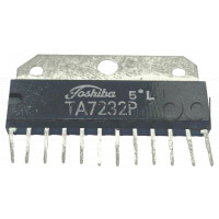 IC ,2xNF-E,16V,2A,2x2.2W(9V/4om),12-SIL ,Toshiba TA7232P