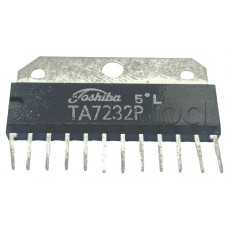 IC ,2xNF-E,16V,2A,2x2.2W(9V/4om),12-SIL ,Toshiba TA7232P