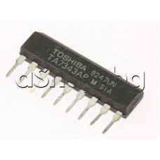 IC ,FM-PLL-Stereo-Decoder,9-SIP ,Toshiba TA7343AP
