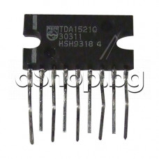 IC, 2xHi-Fi,NF-E,±20V,4A,2x15W(±16V/4om),9-SQL,Philips TDA1521Q 5