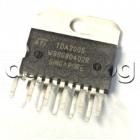 IC ,2xNF-E,28V,3.5A,2x10W(14V/2om),11-SQL ,STMicroelectronics TDA2005