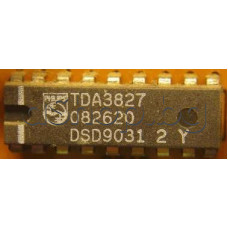 IC,TV,FM-Sound-Dem.,SCART,NF-Ctrl,18-DIP,TDA3827 2 Y Philips