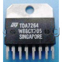 CTV,2x25W,(thd=10%,Rl=8om,Vs=±20V),Audio Amplifier+Mute,8-SIL