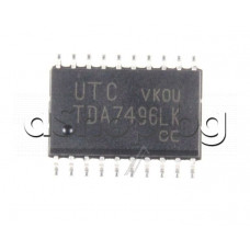 IC,2xNF-E,35V,2x>5W(22V/8om),20-SOP,TDA7496 ,ST Micro.