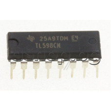 IC,PWM Controller,41V,0.25A,1-300kHz,0-70°C,16-DIP ,Texas Instruments TL598CN