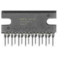 IC,2xNF-E,Preamplifier and driver for PA,15-SILP,uPC2581V NEC