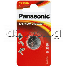 3V,80mAh,Литиева  батерия,тип/паричка,d20.0x1.6mm,Panasonic