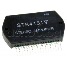 IC,2xNF-E,±42V,2x>30W(±27.5V/8om),18-SIL ,Sanyo STK4151V