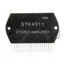 IC, Power amplifier,2xNF-E,52.5V,2x>28W(35V/4om),18-SIL ,STK4311 Sanyo/PMC