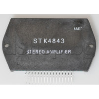 IC ,2xNF-E,±43V,2x>30W(±27.5V/8om),16-SIL ,Sanyo STK 4843