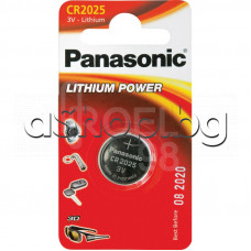 3V,150mAh,Литиева  батерия,тип/паричка,d20.0x2.5mm,Panasonic