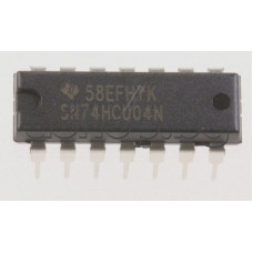 CMOS- Logic IC ,6- Inverting Buffer,1-inputs ,40...85°C ,14-DIP ,Taxas Instruments SN74HCU04N