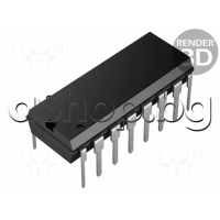 CMOS-IC ,Quad 2 to 1 Common Addressable Data Sele./Multiplexer,16-DIP ,Russia К561ЛС2