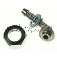 Щуцер ъглов с гайка и уплътнение за монтаж на газов котлон, Gorenje,Zanussi Щуцер ъглов с гайка и уплътнение за монтаж на газов котлон, Gorenje,Zanussi