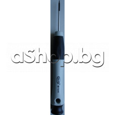 Отверка тип Torx T3 Neo-Microtip ,с оксид.връх и острие=40мм,пластмасова дръжка с върт.накр.