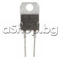 Si-Di,S-L,600V,If(av)-12A,If(rms)-110A,<28nS,Turboswitch,ultra-fast,TO-220AC ,STMicroelectronics STTA1206D