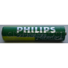 R3,1.5V,Цинково-въгленова батерия-усилена,Philips/Longlife R03/UM4 MICRO