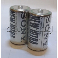 R20,1.5V,Цинково-въгленова батерия-усил.,R20PU/1,SONY/NEW ULTRA