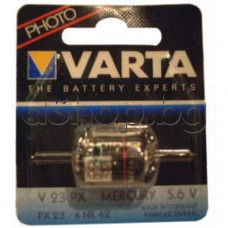 Фото батерия 5.6V/100mAh,d15.3x20,Varta photo battery V23PX