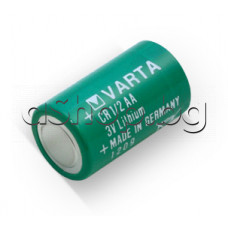 Литиева фото батерия 3V,950mAh,d14.5x25.5mm-1/2AA,с изв.за запояване,Varta