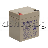 Оловно-киселинен акумулатор-без обслужване 12V/4.5Ah, 89x70xH101mm, FirstPower FP1245