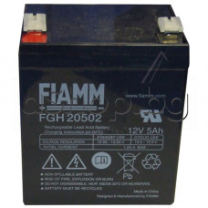 Оловно-киселинен акумулатор,12V/5Ah,90x70x102mm,Fiamm-GS/FGH-20502
