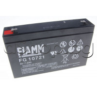 Оловно-киселинен акумулатор 6V/7.2Ah,150x34x94mm,Fiamm-GS FG-10721