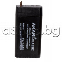 NiCD акумулатор,3.6-4V/1.0Ah,34x22x65mm,заменя RB-410,3-клетки опаковани с термофолио