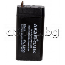 NiCD акумулатор,3.6-4V/1.0Ah,34x22x65mm,заменя RB-410,3-клетки опаковани с термофолио