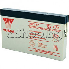 Оловно-киселинен акумулатор ,12V/2.0Ah,150x20x89mm,Yuasa NP2-12,NP-type