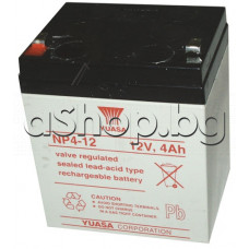 Оловно-киселинен акумулатор ,12V/4.0Ah,90x70x106mm,Yuasa NP4-12,NP-type