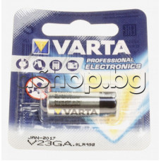 12V/33mAh,d10.3x28.5,Алкална батерия за ДУ на автоаларми,Varta V23GA