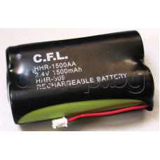 R6/AA,2.4V/1500mAh,NI-MH акумулаторна батерия с кабел и букса (R6 двойка),C.F.L. HHR-1500AA/HHR-509
