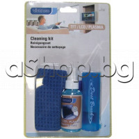 Комплект спрей-60ml+кърпичка-20x20cm+четка и торбичка за почиств.на TFT-LCD-Plasma дисплеи