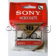 Мини аудио касета за факс-тел.секретар/диктофон,SONY MC-60B,нормална лента